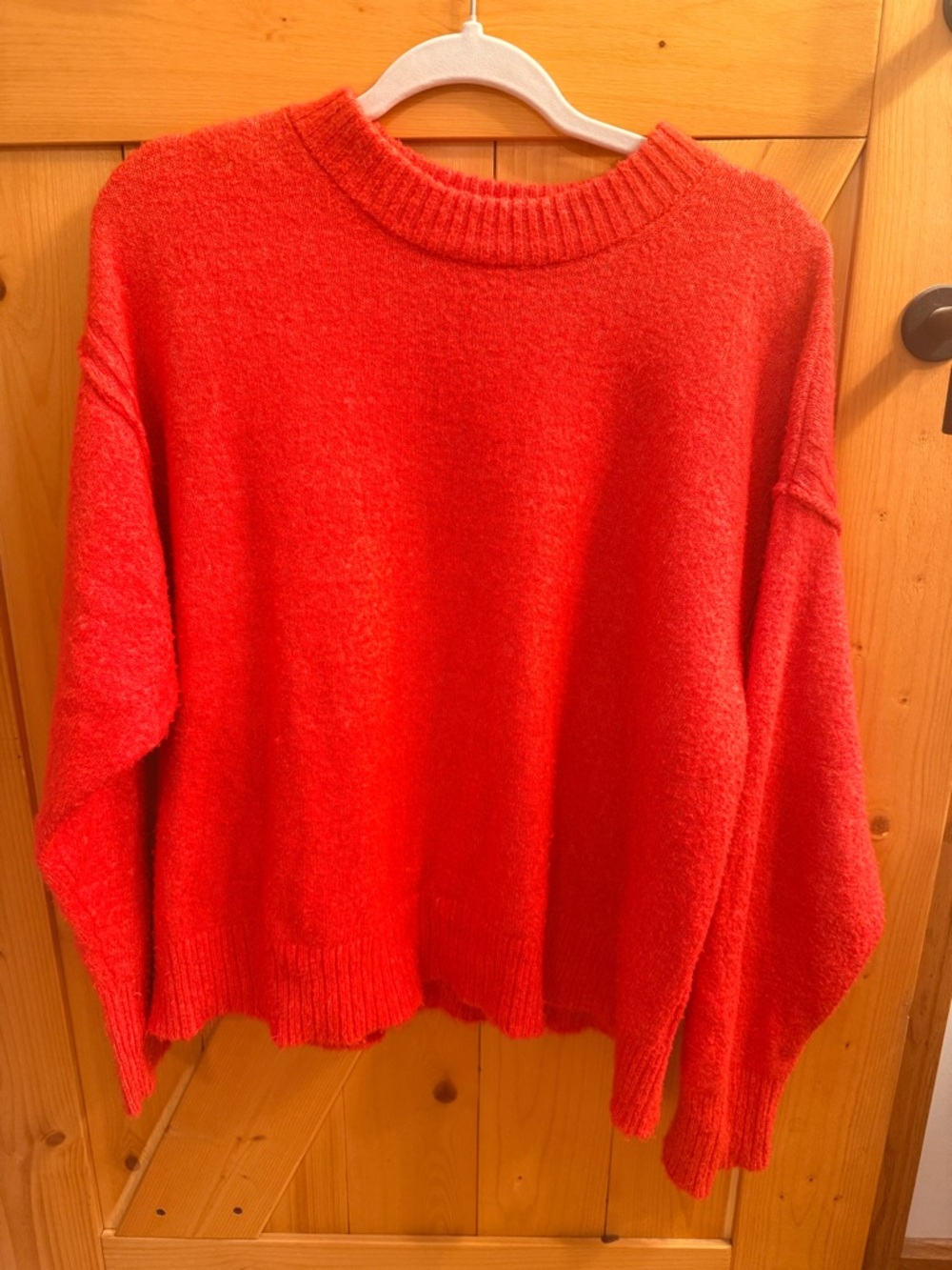 American Eagle Outfitters Bright Red Crewneck Sweater